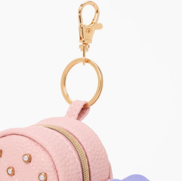 Pearl Studded Pink Dog Waste Bag Dispenser Keychain for purse book bag c… - Picture 5 of 6